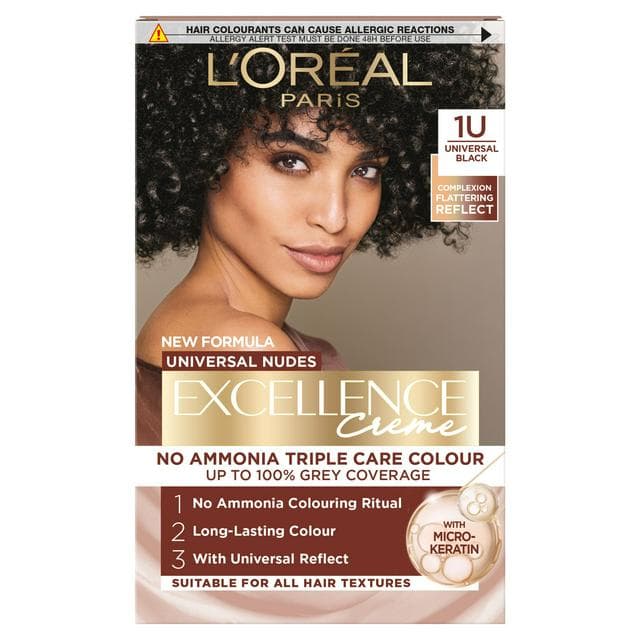 L'Oreal Paris Excellence Universal Nudes Universal Black 1U with Complexion Flattering Reflects - gallery image 1