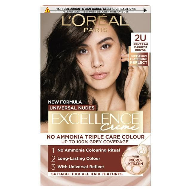 L'Oreal Paris Excellence Universal Nudes Universal Darkest Brown 2U with Flattering Reflects - gallery image 1