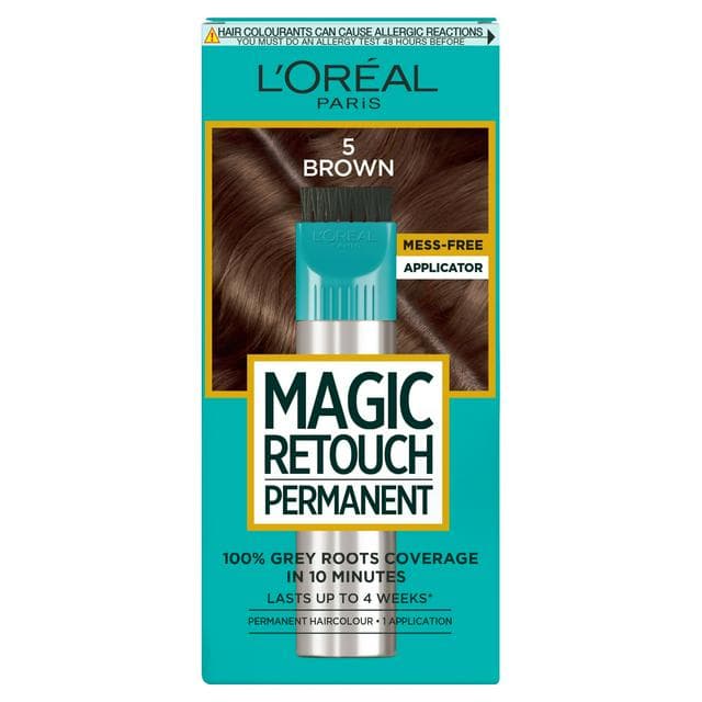 L'Oréal Magic Retouch Permanent Root Concealer Touching Up Brown 5 Grey Hair Dye - gallery image 1