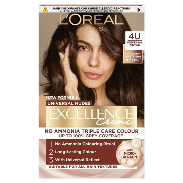 L'Oreal Paris Excellence Universal Nudes Universal Brown 4U with Complexion Flattering Reflects - gallery image 1
