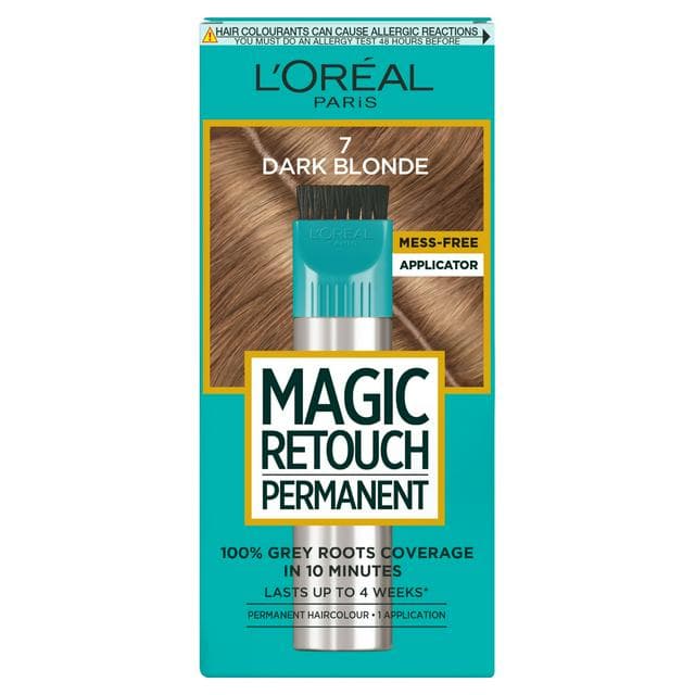 L'Oréal Magic Retouch Permanent Root Concealer Touching Up Dark Blonde 7 Grey Hair Dye - gallery image 1