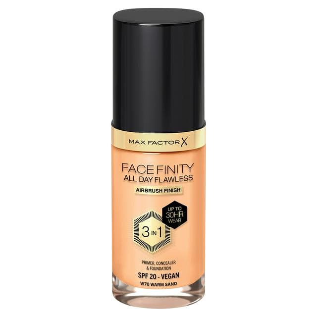 Max Factor All Day Flawless 70 Warm Sand Foundation 30ml - gallery image 1