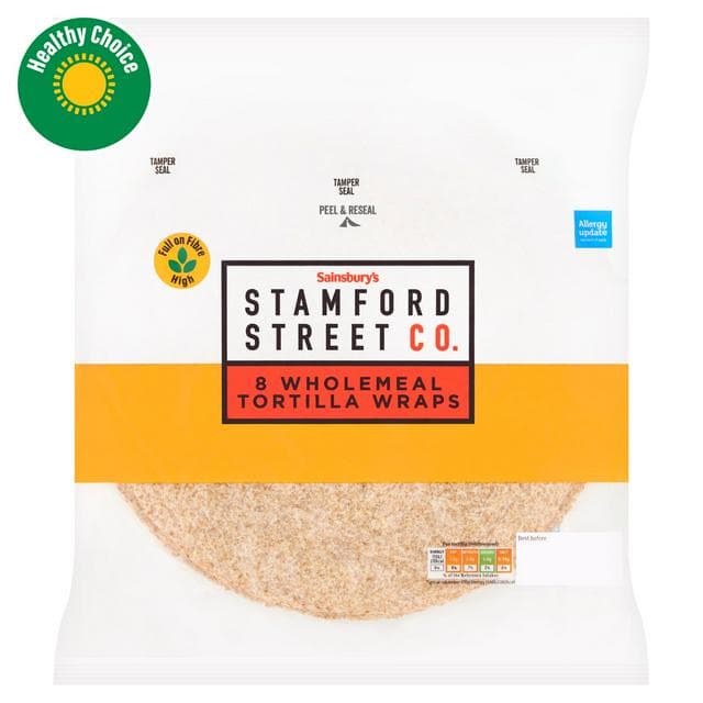 Stamford Street Co. Wholemeal Tortilla Wraps x8 - gallery image 1