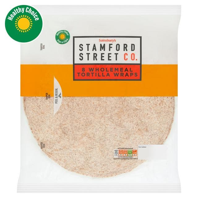 Stamford Street Co. Wholemeal Tortilla Wraps x8 - gallery image 1