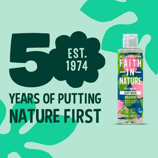 Faith in Nature Wild Rose Body Wash 300ml - gallery image 3