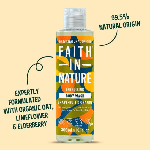 Faith in Nature Grapefruit & Orange Body Wash 300ml - gallery image 6