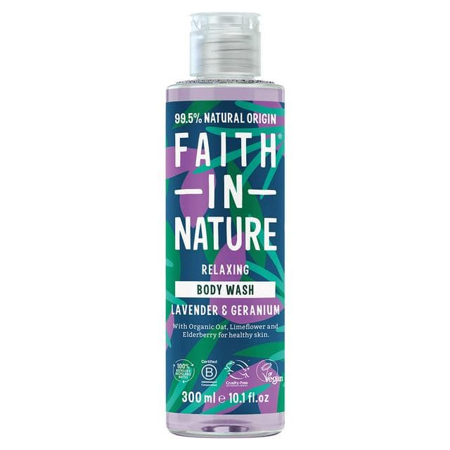 Faith in Nature Lavender & Geranium Body Wash 300ml - gallery image 1