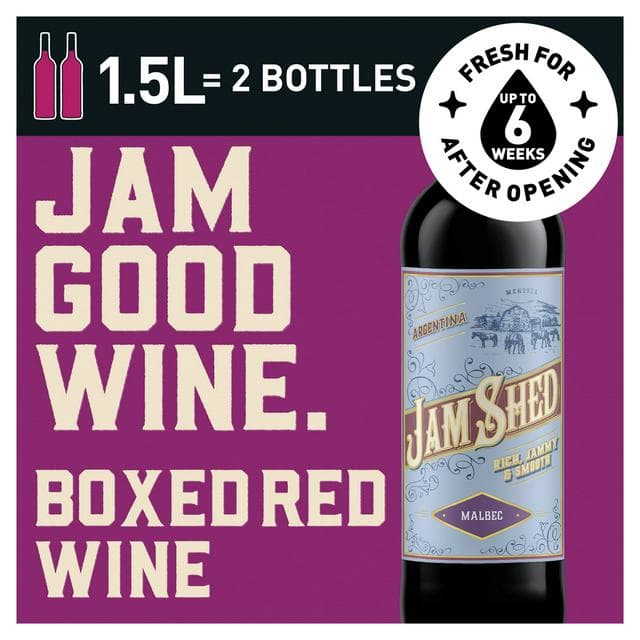 Jam Shed Malbec Red Boxed Wine 150cl - gallery image 1