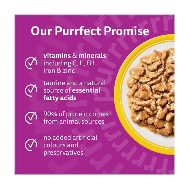 Whiskas 7+ Poultry Feasts in Gravy Senior Wet Cat Food Pouches 12 x 85g - gallery image 2