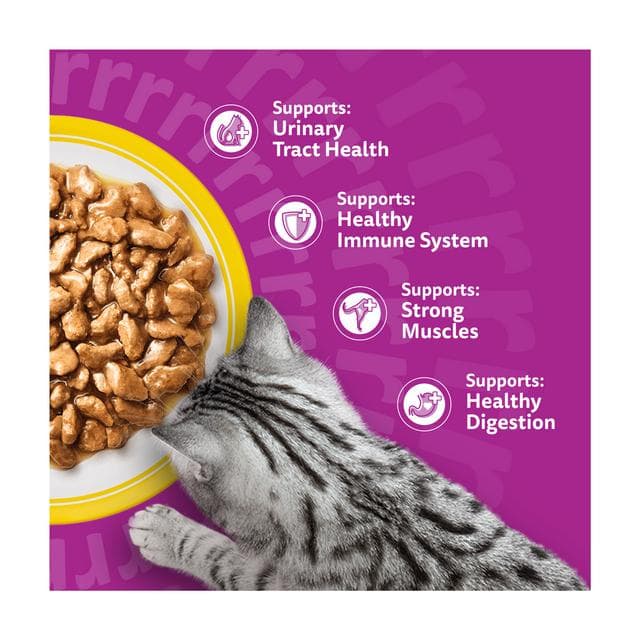 Whiskas 7+ Poultry Feasts in Gravy Senior Wet Cat Food Pouches 12 x 85g - gallery image 3