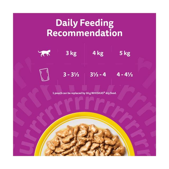 Whiskas 7+ Poultry Feasts in Gravy Senior Wet Cat Food Pouches 12 x 85g - gallery image 4