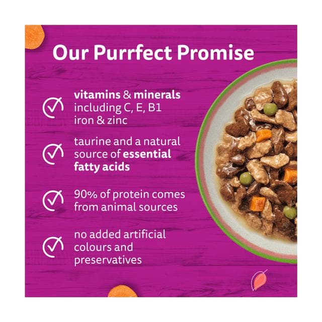 Whiskas 1+ Chef's Choice Mix in Gravy Adult Wet Cat Food Pouches 12 x 85g - gallery image 2