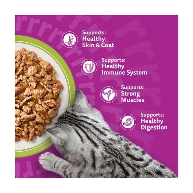 Whiskas 1+ Mixed Menu in Jelly Adult Wet Cat Food Pouches 40 x 85g - gallery image 3