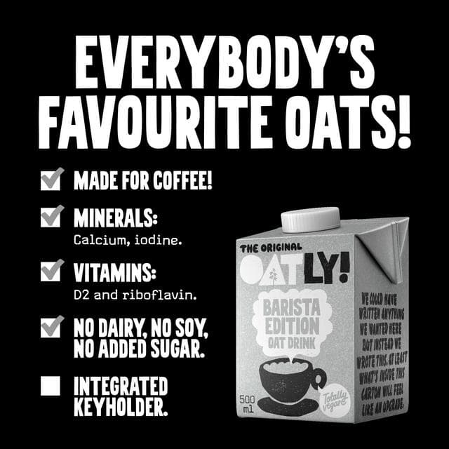 Oatly Oat Drink Barista Edition Chilled 500ml - gallery image 2