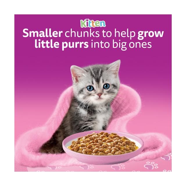 Whiskas Fish Favourites in Jelly Kitten Wet Cat Food Pouches 12 x 85g - gallery image 6