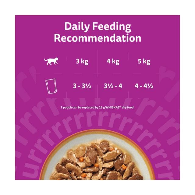 Whiskas 1+ Country Collection Mix in Gravy Adult Wet Cat Food Pouch 12 x 85g - gallery image 4