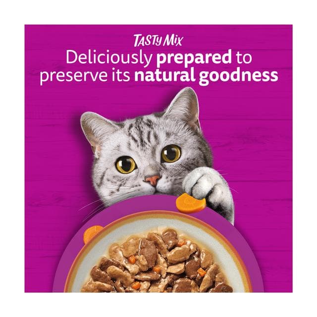 Whiskas 1+ Country Collection Mix in Gravy Adult Wet Cat Food Pouch 12 x 85g - gallery image 6