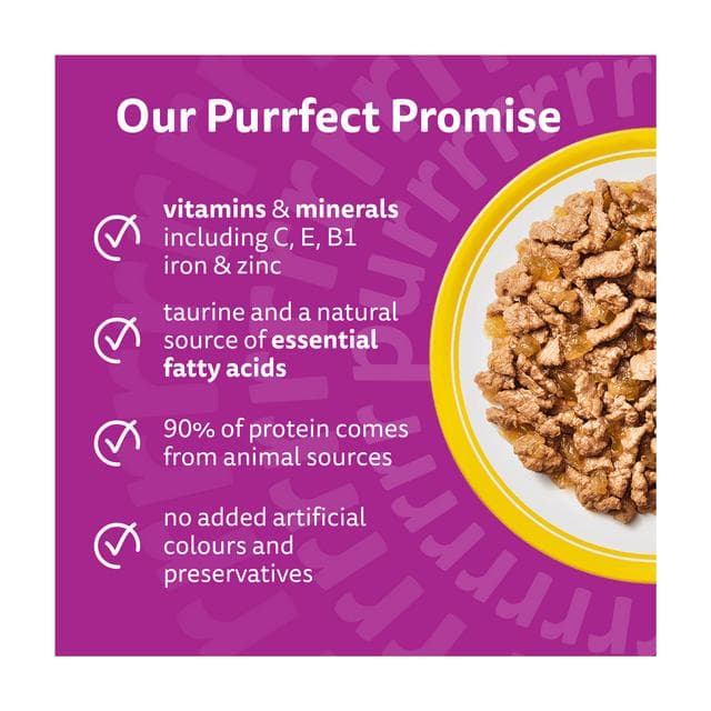 Whiskas 7+ Poultry Feasts in Jelly Senior Wet Cat Food Pouches 12 x 85g - gallery image 2