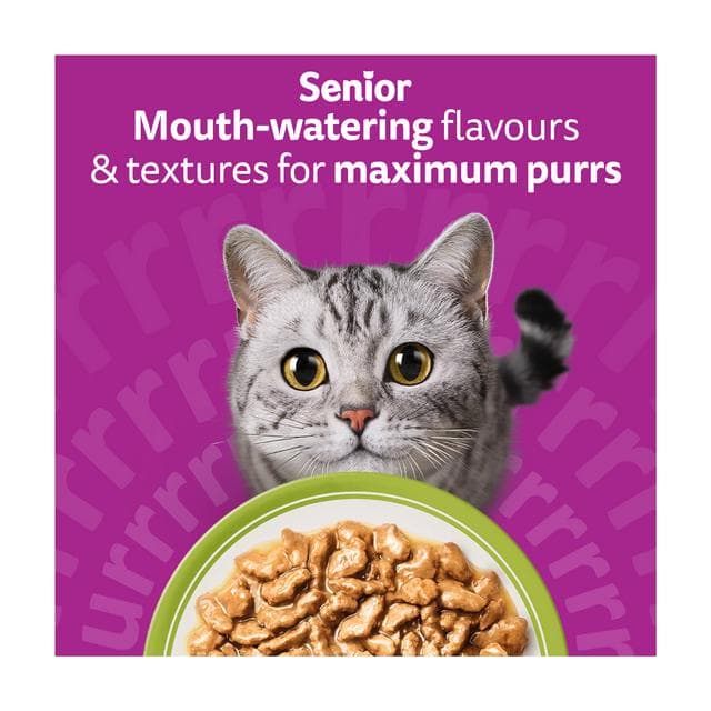 Whiskas 7+ Mixed Menu in Gravy Senior Wet Cat Food Pouches 12 x 85g - gallery image 6