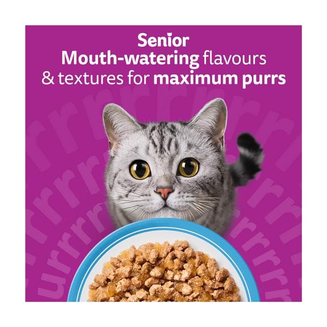Whiskas 11+ Fish Favourites in Jelly Senior Wet Cat Food Pouches 12 x 85g - gallery image 6