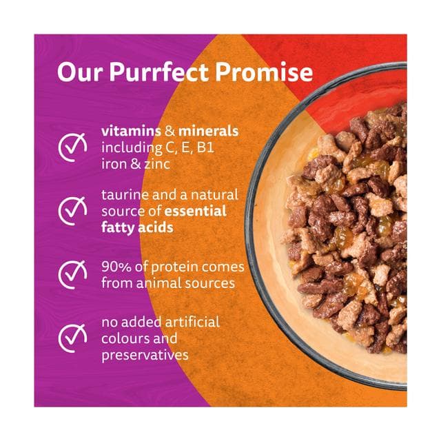 Whiskas 1+ Duo Meaty Combos in Jelly Adult Wet Cat Food Pouches 12 x 85g - gallery image 2