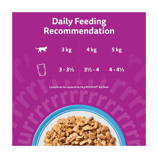 Whiskas 1+ Fish Favourites in Jelly Adult Wet Cat Food Pouches 40 x 85g - gallery image 4
