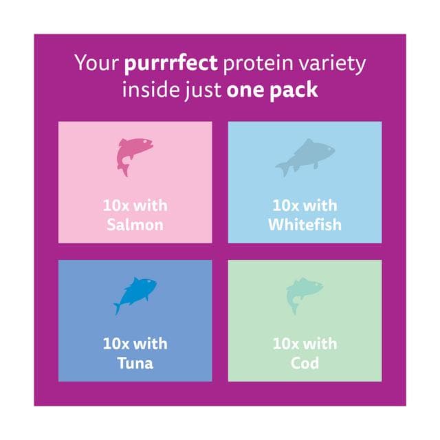 Whiskas 1+ Fish Favourites in Jelly Adult Wet Cat Food Pouches 40 x 85g - gallery image 5