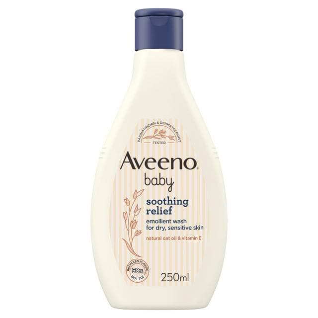 Aveeno Soothing Relief Emollient Dry Skin Baby Wash 250ml - gallery image 1