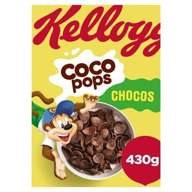 Kellogg's Coco Pops Chocos Chocolate Breakfast Cereal 430g - gallery image 1