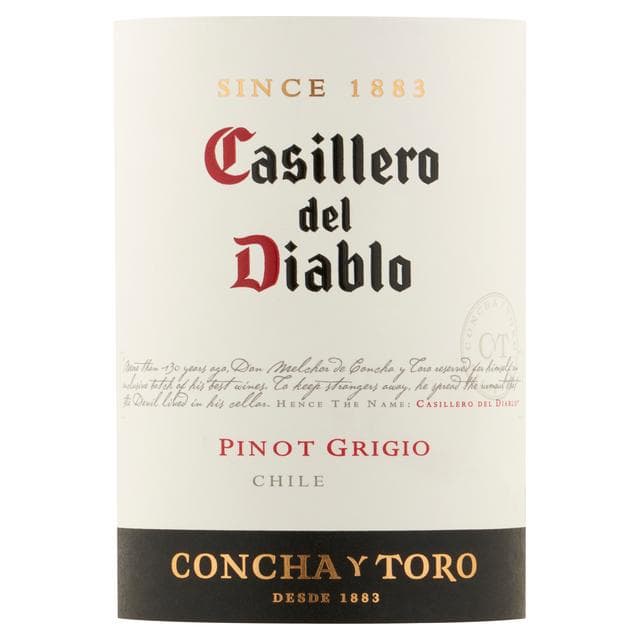 Casillero del Diablo Pinot Grigio White Wine Chile 75cl - gallery image 3