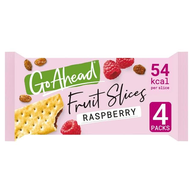Go Ahead Raspberry Crispy Fruit Slices Multipack Snack Bars 4x44g - gallery image 1