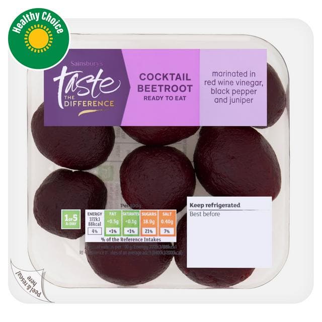 Sainsbury's Cocktail Beetroot, Taste the Difference 200g - gallery image 1