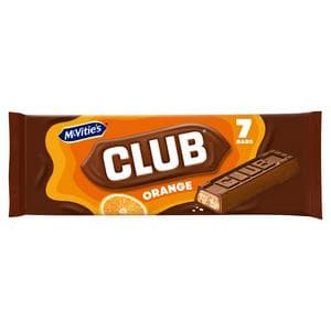 McVitie's Club Orange Biscuit Bars Multipack 7 x 22g