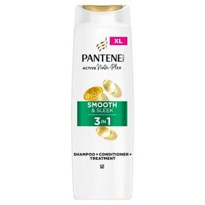 Pantene Pro-V Smooth & Sleek 3 In 1 Shampoo for Dull & Frizzy Hair 400ml