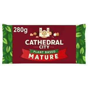 Cathedral City 280g Plant Based Mature Cheddar Vegan Cheese Block