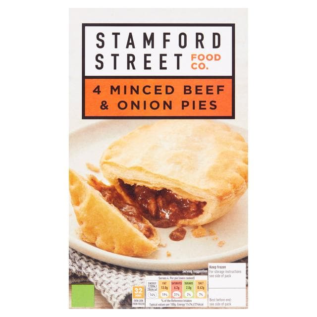 Stamford Street Co. Minced Beef & Onion Pies 4x120g - gallery image 1