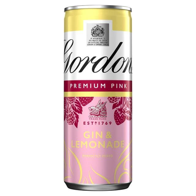 Gordon's Premium Pink Gin & Lemonade PMP 250ml - gallery image 1