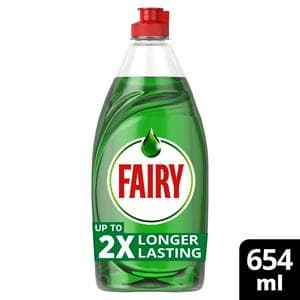 Fairy Original Green Washing Up Liquid with Lift Action 654ml
