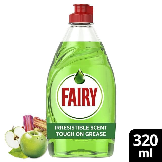 Fairy Apple & Rhubarb Washing Up Liquid 320ml - gallery image 1