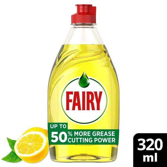 Fairy Lemon Washing Up Liquid with Lift Action 320ml - gallery image 1