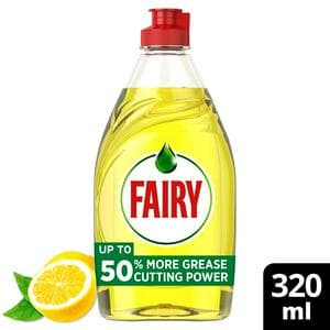 Fairy Lemon Washing Up Liquid with Lift Action 320ml