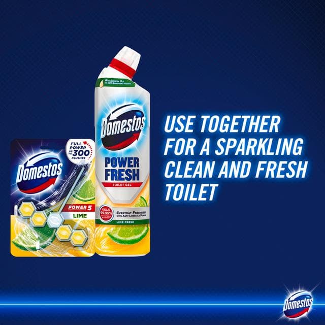 Domestos Power Fresh Lime Fresh Toilet Gel 750ml - gallery image 5