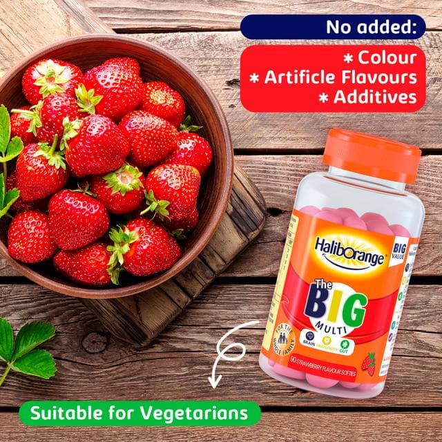 Haliborange the Big Multi Strawberry Flavour Softies x90 - gallery image 4
