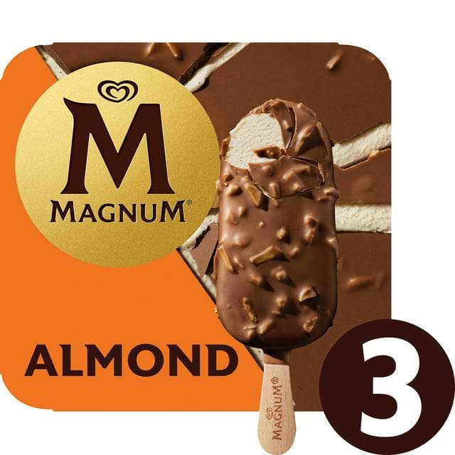 Magnum Almond Ice Cream Sticks 3x100ml - gallery image 1