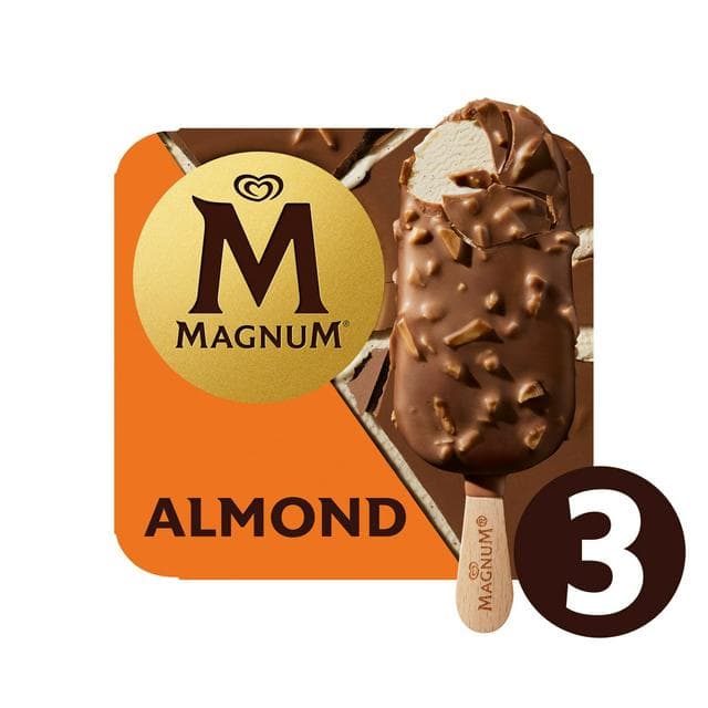 Magnum Almond Ice Cream Sticks 3x100ml - gallery image 1
