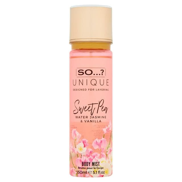 So...? Unique Sweet Pea Water Jasmine & Vanilla Body Mist 150ml - gallery image 1