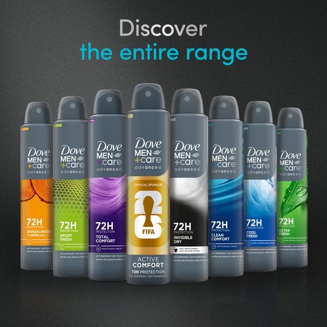 Dove Men+Care 200ml Clean Comfort Antiperspirant Aerosol Deodorant - gallery image 5