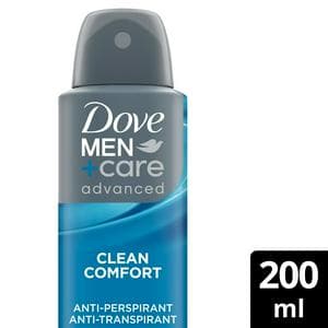 Dove Men+Care 200ml Clean Comfort Antiperspirant Aerosol Deodorant