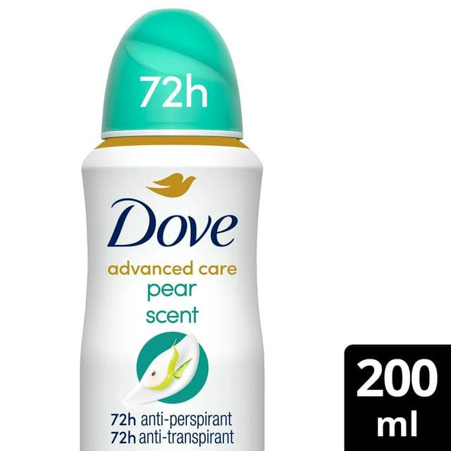 Dove Women Pear & Aloe Vera 72h Advanced Care Antiperspirant Deodorant 200ml - gallery image 1