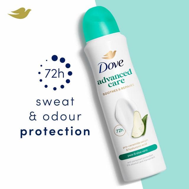 Dove Women Pear & Aloe Vera 72h Advanced Care Antiperspirant Deodorant 200ml - gallery image 2